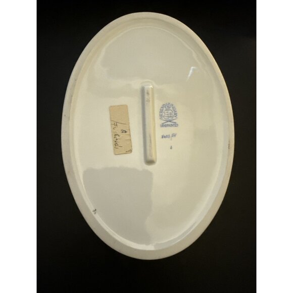 Herend Hungary Poisson Open Weave Bowl Reticulated Basket 7403 8.5" x 6" x 2.25" - Picture 7 of 16